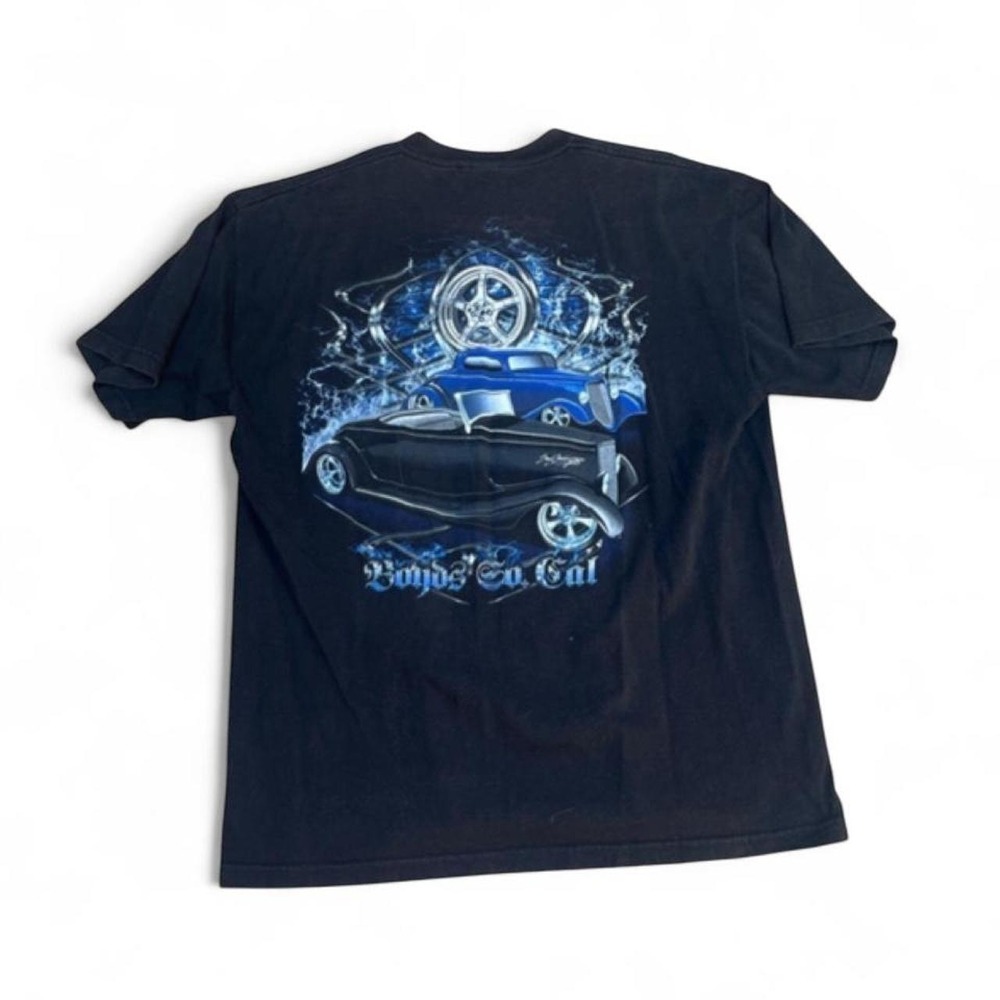 Vintage Y2K Boyds So Cal Hot Rod T-Shirt Large Giant Tag Car Graphic Tee Black